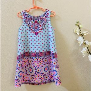Genuine Kids beautiful Aqua sleeveless dress.